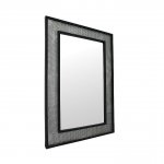 Zrkadlo, strieborná/čierna, ELISON TYP 9