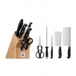 Súprava nožov so stojanom, ocieľkou a nožnicami 6-dielna Spitzenklasse Plus WMF