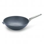 Titánová indukčná panvica Wok Ø 34 cm s nehrdzavejúcou rukoväťou Diamond Lite PRO WOLL