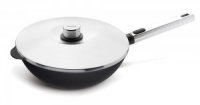 Wok panvica s pokrievkou Diamond PRO XR Logic Woll 28 cm