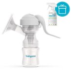 BABYONO Odsávačka materského mlieka manuálna Anatomy + AQUAINT 500 ml VP-F141594