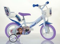 DINO Bikes DINO Bikes - Detský bicykel 12" 124RLFZ3 so sedačkou pre bábiku a košíkom - Frozen 2 2019 124RLFZ3