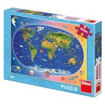 Dino toys Dino Detská mapa 300 XL Puzzle DN472136