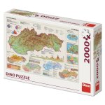 Dino toys Dino MAPA SLOVENSKA 2000 Puzzle DN561205