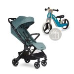 EASYWALKER Kočík športový Jackey Forest Green + odrážadlo Uniq Turquoise VP-F177006