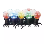Emos LED svetelná reťaz – 10x párty žiarovky, 5 m, vonkajšia aj vnútorná, multicolor DCPM01