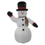 Emos LED vianočný snehuliak, nafukovací, 200 cm, studená biela DCCF21