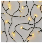 Emos Vianočná reťaz Classic 180 LED, zelený drôt, 18m, časovač, teplá biela D4AW04