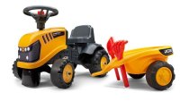 FALK FALK Odrážadlo 215C Baby JCB žltý s vlečkou a lopatkou s hrabličkami 215C