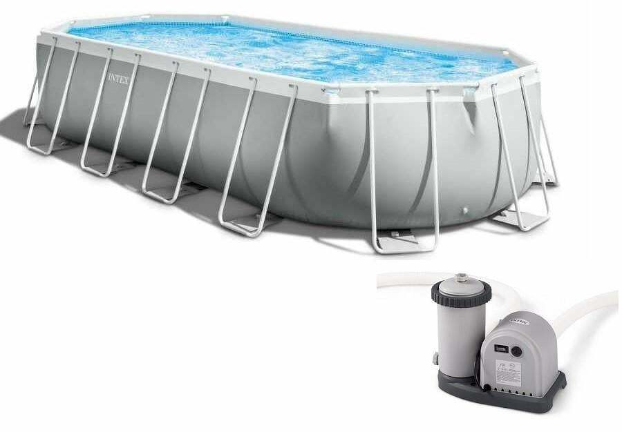 Intex_C Záhradný bazén INTEX 26798 Prism Frame Oval 610 x 305 x 122 cm ...