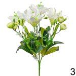 Kytica Ľalia + Ranunculus 35cm biela 1001345B