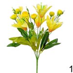 Kytica Ľalia + Ranunculus 35cm žltá 1001345ZL