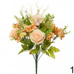 Kytica ľalia + ruža 42cm marhuľová 202346MA