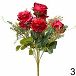Kytica ruža 50cm červená 1001500C