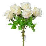 Kytica ruža bielo-ružová 45cm 211514