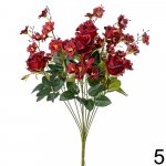 Kytica ruža bordová 46cm 1001368BOR