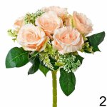 Kytica ruža RUŽOVÁ 35cm 201980R