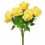 Kytica ruža žltá 45cm 211507