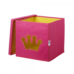 LOVE IT STORE IT Úložný box na hračky s krytom a okienkom - koruna LI-750008