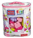 Mattel Mattel Mega bloks veľké vrece kociek - ružové (80) 25DCH62