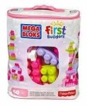 Mattel MEGA BLOKS Kocky v plastovom vrecúšku ružové CZP67 25DCH54