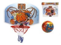 MIKRO -  Basketbalový kôš 41x31cm s loptou v sáčku 33009