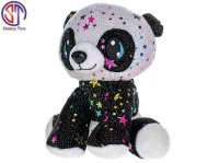 MIKRO -  Panda Star Sparkle plyšová 16cm sediaca 0m+ 93962