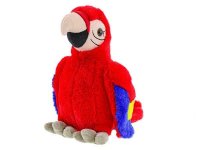 Mikro Papagáj plyšový 27cm červený 93771