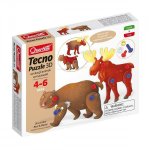 Quercetti Quercetti Tecno Puzzle 3D medveď a los PG3-0542