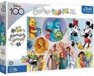 Trefl Puzzle 160 XL Super Shape - Farebný svet Disney / Disney 100 50033