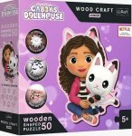 Trefl Trefl Drevené puzzle Junior 50 dielikov - Gabi's Doll House / Gabby a jej mačiatko 20202