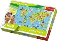 Trefl Trefl Edukačné Puzzle Mapa sveta 100 15524