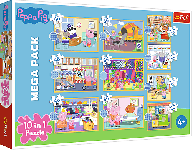 Trefl Trefl Puzzle 10 v 1 - Zoznámte sa s prasiatkom Peppa / Peppa Pig 90383