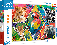 Trefl Trefl Puzzle 1000 - Exotické zvieratá 10671