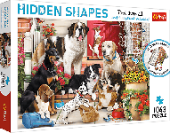 Trefl Trefl Puzzle 1000 Hidden Shapes - Psy na verande 10675