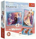 Trefl Trefl Puzzle 2v1 + pexeso  Záhadná krajina  Disney Frozen 2 90814