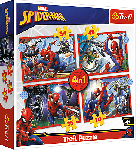 Trefl Trefl Puzzle 4v1 - Hrdinský Spiderman / Disney Marvel Spiderman 34384