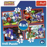 Trefl Trefl Puzzle 4v1 - Sonicove dobrodružstvá / SEGA Sonic The Hedgehog 34625
