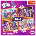 Trefl Trefl Puzzle 4v1 - Zoznámte sa s Poníkmi / Hasbro, My Little Pony 34624