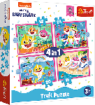 Trefl Trefl Puzzle 4v1 - Žraločia rodina / Viacom Baby Shark 34378