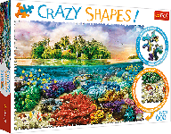 Trefl Trefl Puzzle 600 Crazy Shapes - Tropický ostrov 11113