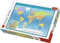 Trefl Trefl puzzle Politická mapa sveta 2000 27099-1