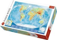Trefl Trefl Puzzle Veľká mapa sveta 4000 45007