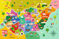 Trefl Trefl Vzdelávacie puzzle - Mapa Maďarska- HU 15565