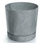 Tubo P beton šedý 14,8x14,7cm, 1,8l 225931