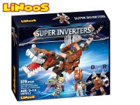 Wiky Stavebnica LiNooS Super Inverters Robot Dinosaurus LN7011 460115