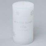Winter glas valec 7x13 biely 34779