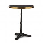 Blumfeldt Patras Lux, bistro stôl s trojnohým podstavcom, mramorový stôl, Ø: 57,5 cm, výška: 72 cm