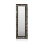 Casa Chic Chelsea Zrkadlo s dreveným rámom obdĺžnikové 130 x 45 cm Vintage 