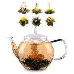 Feelino Bedida, čajník 800 ml, 6 x čajový kvet, zelený